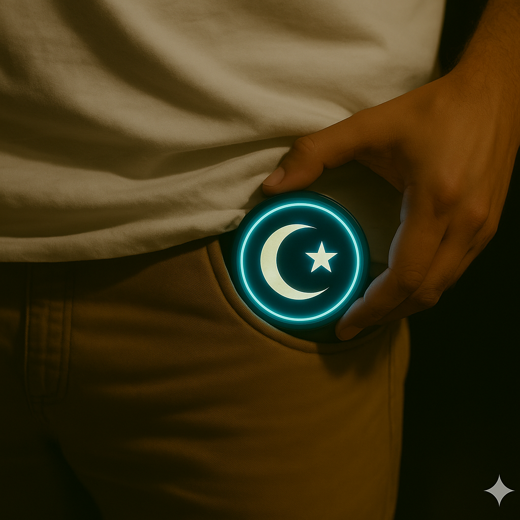 CRESCENT MOON  - LED PROTECTION PENDANT