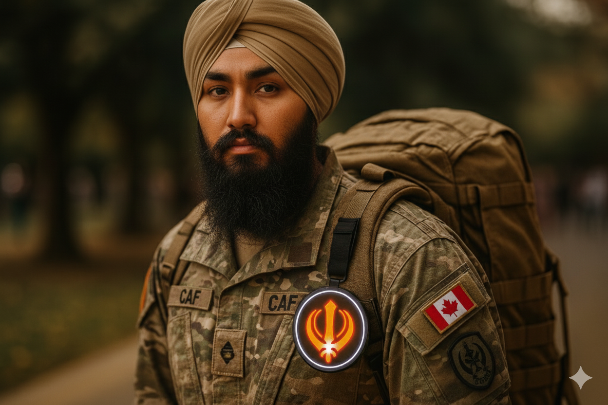 Khanda Sikh Soldier Pendant Light