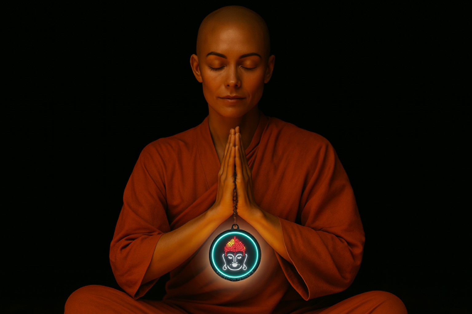 LIGHT OF BUDDHA - LED PROTECTION PENDANT