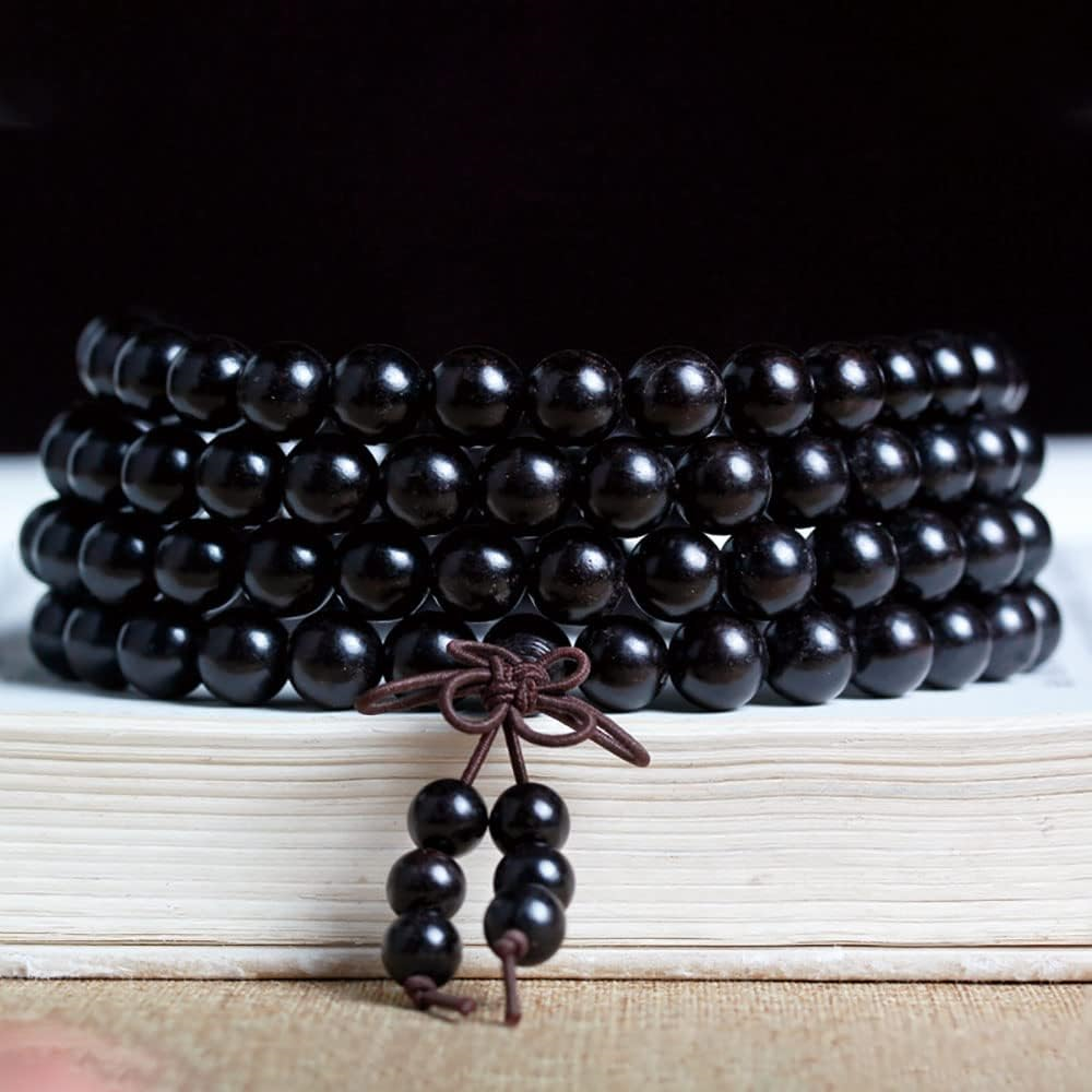 Natural Wooden Rosary - for Prayer / Meditation –  8mm Beads