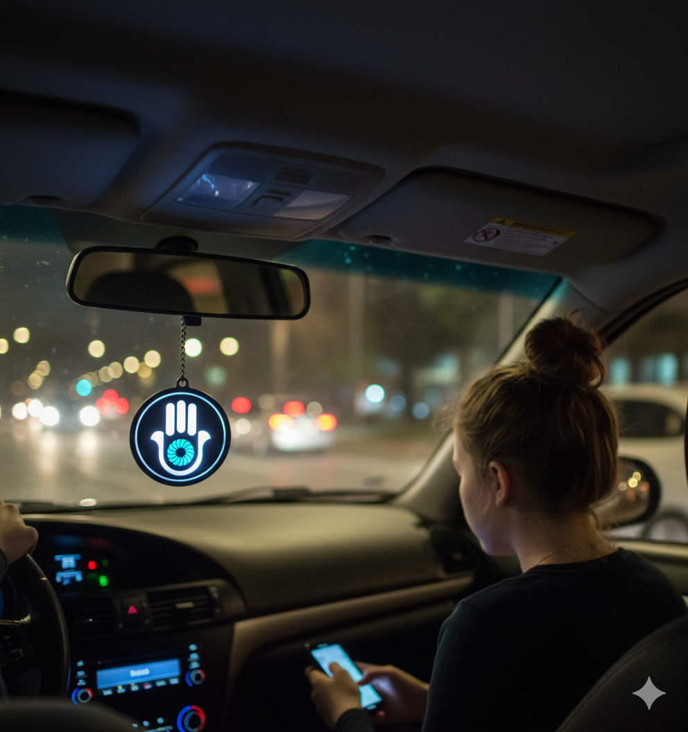 EVIL EYE / HAND OF HAMSA - LED PROTECTION PENDANT